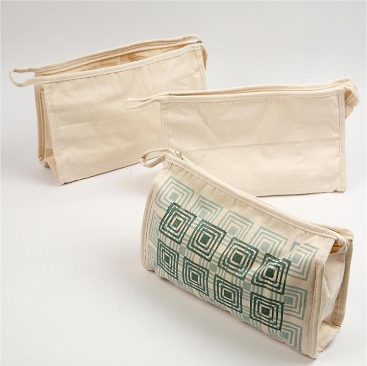 Actual product image Creativ Company Kuscheltuch Kulturbeutel Baumwolle, 1 Stück, Nature