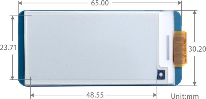 Image du produit WaveShare 250x122 2.13inch Noir Blanc E-Ink Display Raspberry Pi HAT