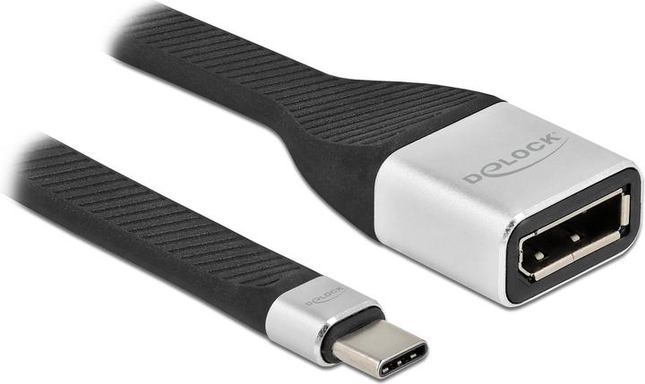 Delock FPC Flachbandkabel USB Type-C™ zu DisplayPort (DP Alt Mode) 4K 60 Hz 14 cm (0.14 m, DisplayPort)