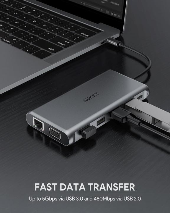 Image du produit Aukey CB-C78 (USB-C, 12 Ports)