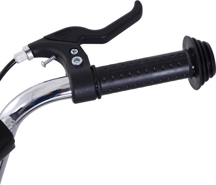 Image du produit Homcom trottinette pour enfants avec frein à main, pneus gonflables extra-épais, guidon réglable en hauteur