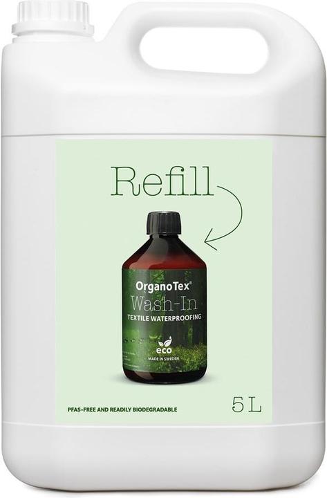 OrganoTex Wash-In textile waterproofing (70 Waschgänge, Flüssigwaschmittel)