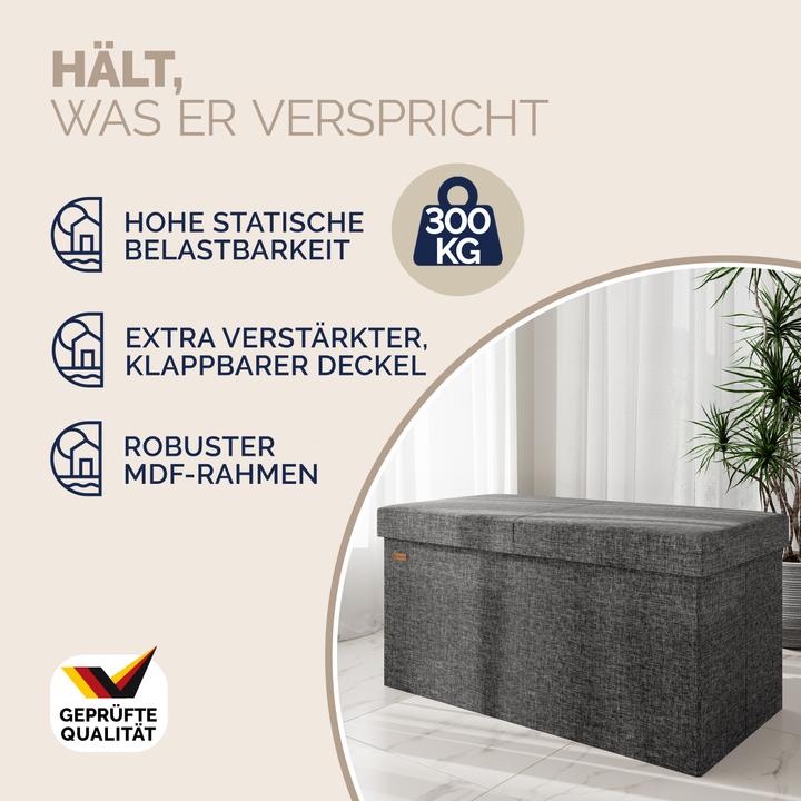 Produktbild Casaria Sitztruhe mit Stauraum (80 cm)