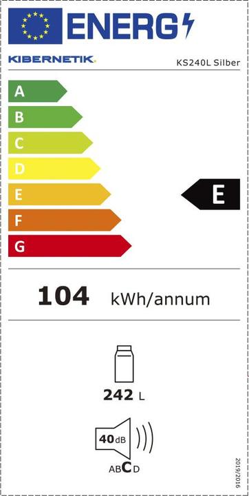 Energy Label Kibernetik FSP Refrigerator (242 l)