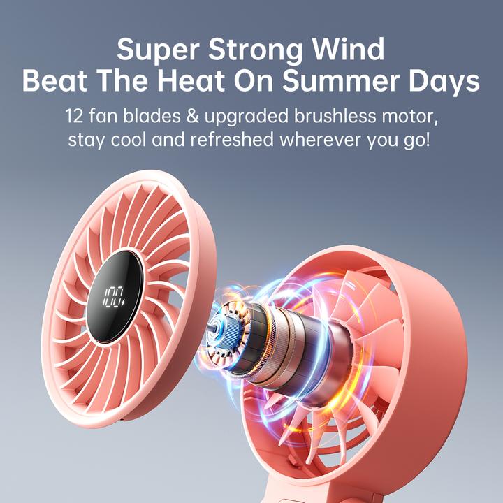 Produktbild Jisulife Handheld Fan Life7 (3600mAh) pink