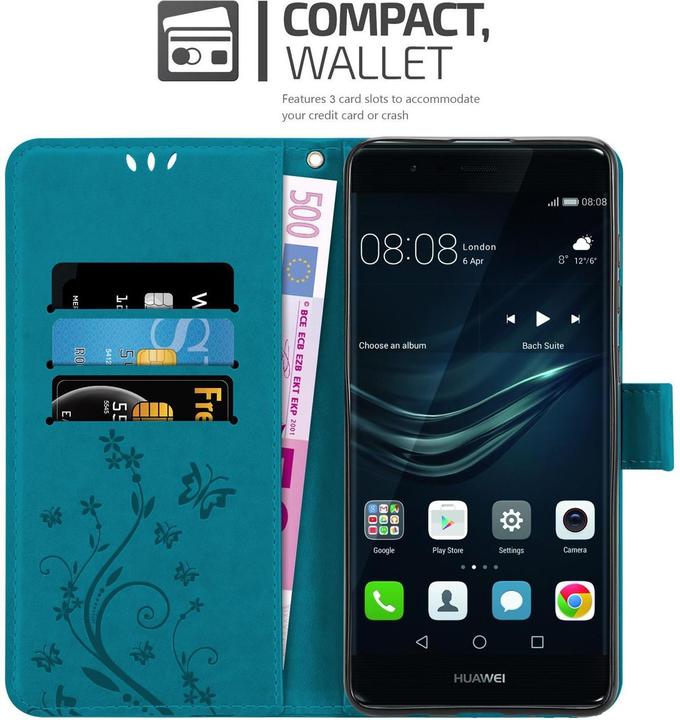 Actual product image Cadorabo Flower Book Cover (Huawei P9 Plus)