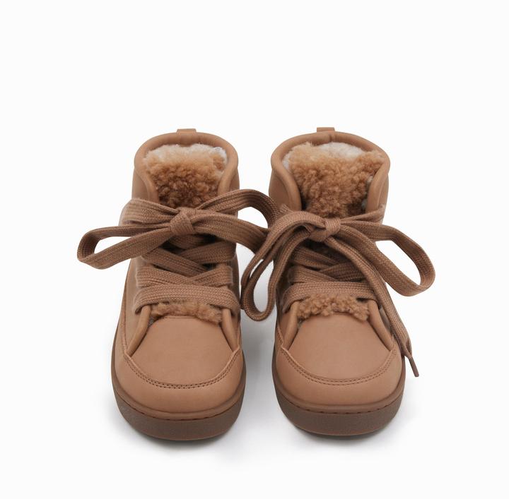 Actual product image Donsje Flinn leather winter shoes Hazelnut (28)