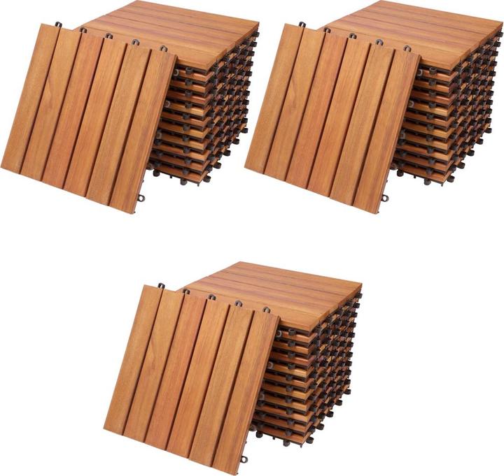 Produktbild Deuba Holzfliesen (33 x, 30 x 30 cm)