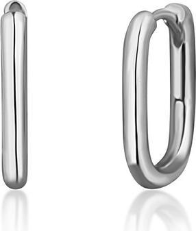 Produktbild JVD Minimalist Silver Oval Earrings