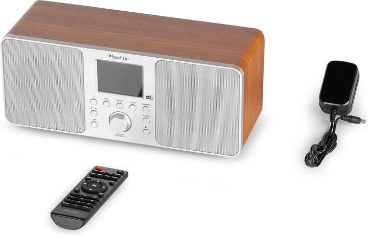 Immagine prodotto Audizio DAB+ Radio Genua Silber, Radio Tuner: FM, DAB+ (FM, DAB, Bluetooth)