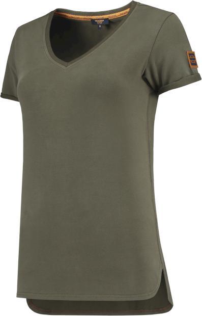 Produktbild Tricorp 104006StonegreymelXL T-Shirt Premium V Hals Dames (XL)