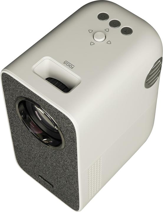 Actual product image Salora - 45BHM2550, LED projector up/right HD 2500 lumen Miracast, wit (Full HD, 200 lm, 1.27:1)