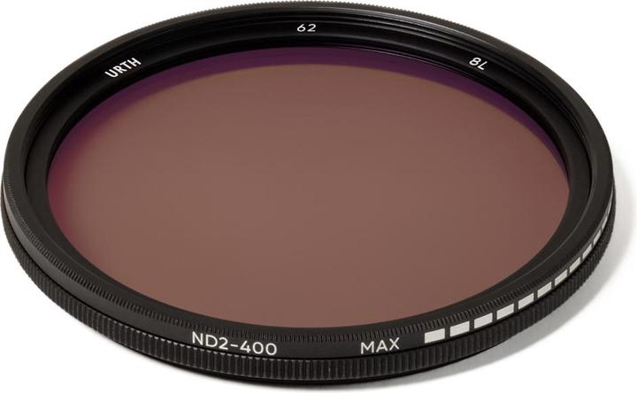 Immagine prodotto Urth Filtro ND variabile da 62 mm ND2 400 (1 8,6 stop) (Filtri graduati grigi, 62 mm)