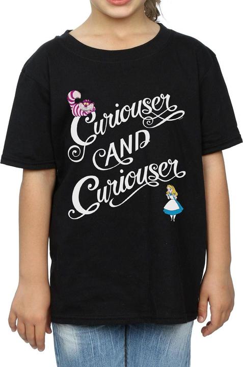 Image du produit Alice In Wonderland Girls Curiouser And Curiouser T-shirt en coton (152, 158)