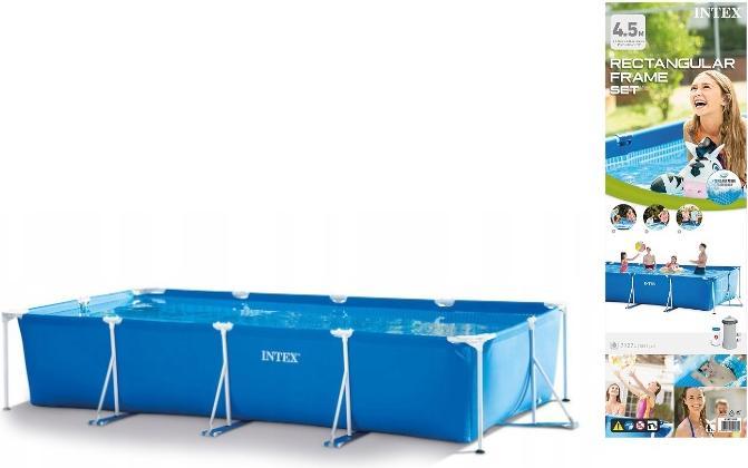 Produktbild Intex 4,5 M X 2,2 M X 0,84 M POOL MIT RECHTECKIGEM RAHMEN (450 x 84 x 220 cm)