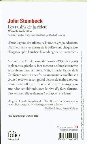 Produktbild Les raisins de la colère (Französisch, Steinbeck John, 2024)