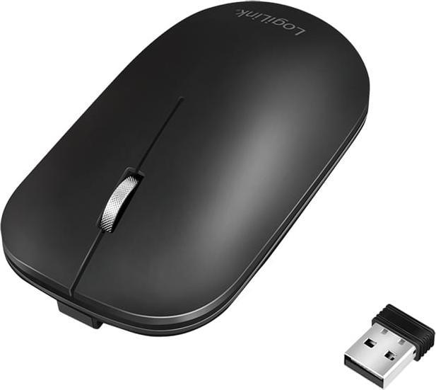 Actual product image LogiLink Wireless mouse, 2.4 GHz, USB-A dongle, black (Wireless)
