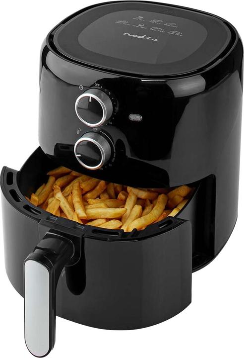 Produktbild Nedis Heissluft Friteuse | 3 l | Timer: 30 min | Analog | Schwarz (EU-Stecker)