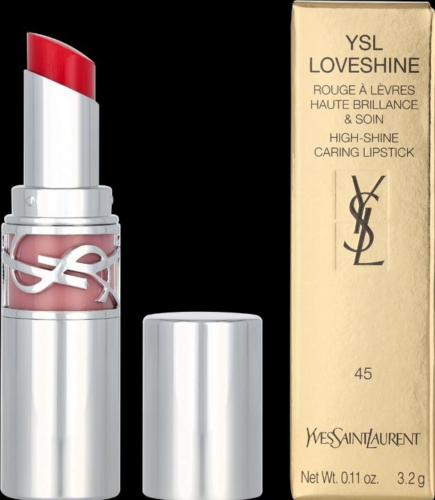 Actual product image Yves Saint Laurent Loveshine Rouge Volupte Shine Lipstick 45 (45 Coral Crush)