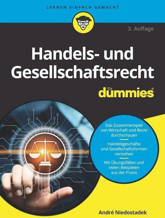 Produktbild Handels- und Gesellschaftsrecht für Dummies (Deutsch, André Niedostadek, 2023)