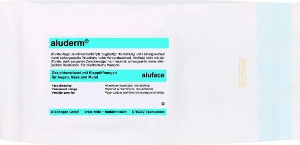 Produktbild Söhngen aluderm- aluface Gesichtsmaske, Einzeln, steril verpackt
