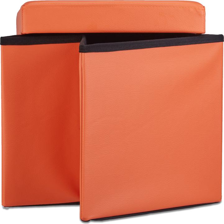 Actual product image Relaxdays Folding Storage Ottoman