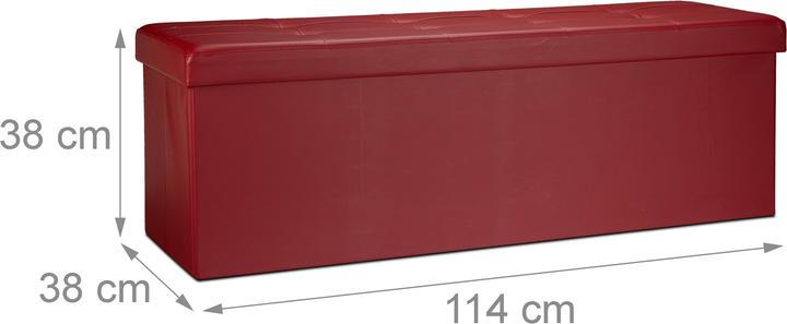 Produktbild Relaxdays Faltbare Sitzbank (114 cm)
