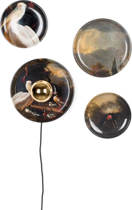 Actual product image Bold Monkey No Food Here wall lamp (set of 4) birds (E27)