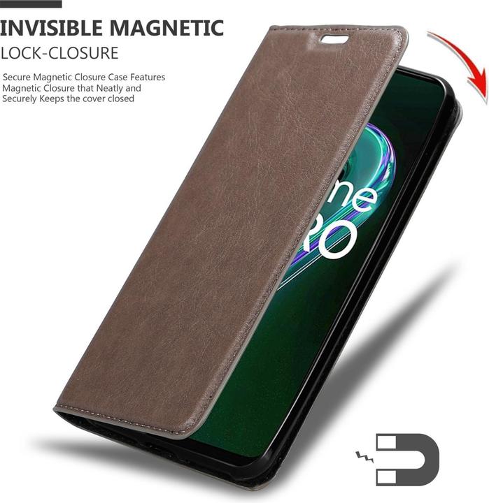 Actual product image Cadorabo Case for Realme 9 5G / 9 PRO / V25 / Q5 / OnePlus Nord CE 2 LITE 5G in Book Invis. Magnet Style (Vivo V25, Realme 9 Pro+, OnePlus North CE 2 Lite 5G)