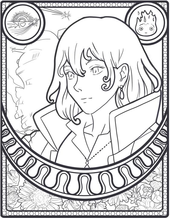 Actual product image The unofficial Studio Ghibli colouring book