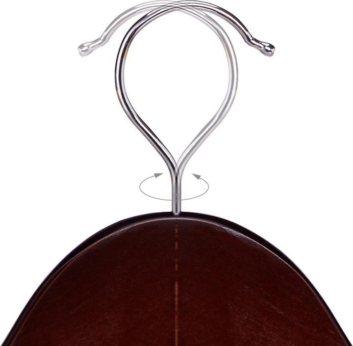 Actual product image Relaxdays Coat Hangers with Trouser Rail Set of 20 (40 x)