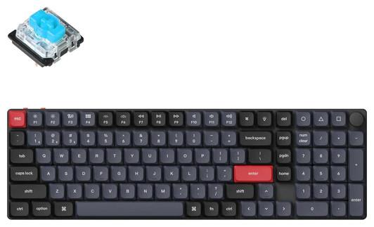 Immagine prodotto Keychron Interruttore K17 Pro Gateron RGB retroilluminato blu (Ing. Int., Senza fili)
