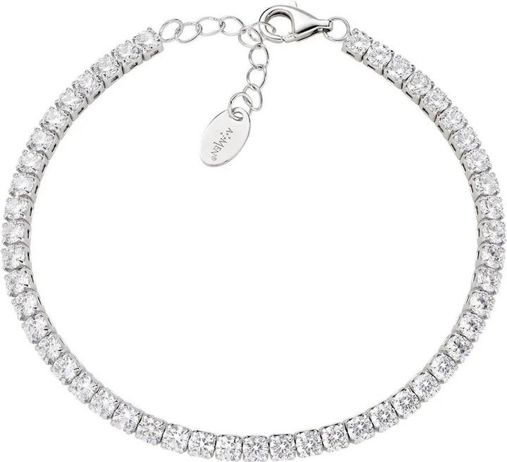 Amen Tennis Armband (20 cm, Silber 925)