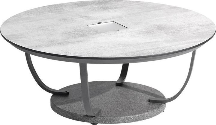 Immagine prodotto Les Jardins Tavolino luminoso Jet Stream alluminio GRIGIO, cemento cerato HPL JSTAL11