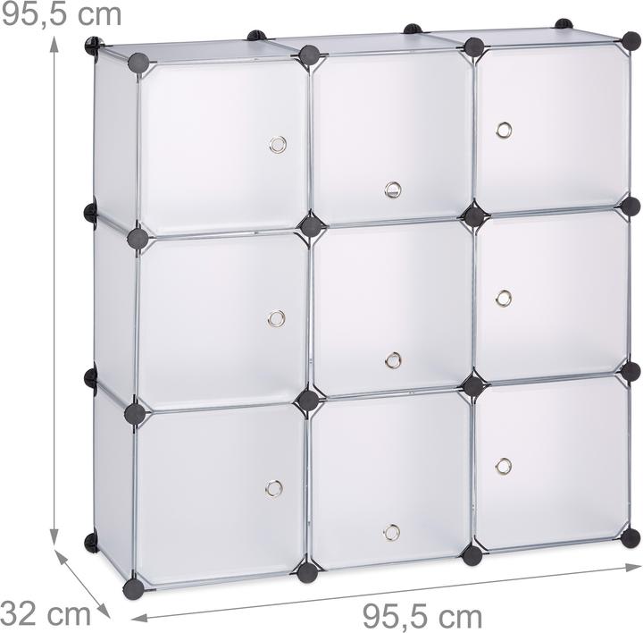 Produktbild Relaxdays Regalsystem (32 x 95.5 x 95.5 cm)