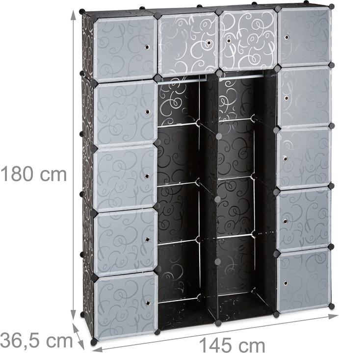 Actual product image Relaxdays Plug-in system (145 x 36.5 x 180 cm)