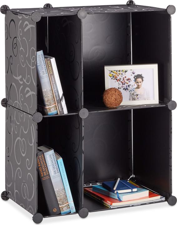 Actual product image Relaxdays 4 Compartments Shelving System (74.5 x 37 x 56 cm)