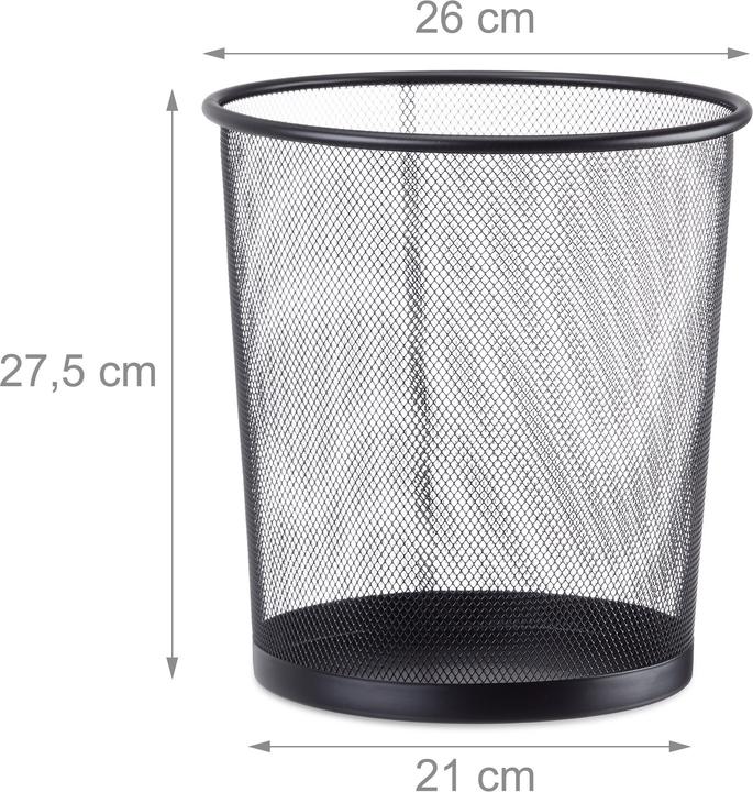 Produktbild Relaxdays Papierkorb (12 l)