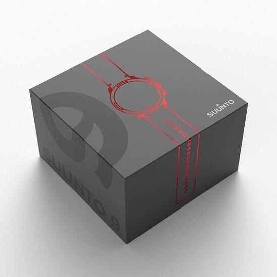 Image du produit Suunto Gift Box 9 Baro Red avec bracelet en cuir supplémentaire (50 mm)