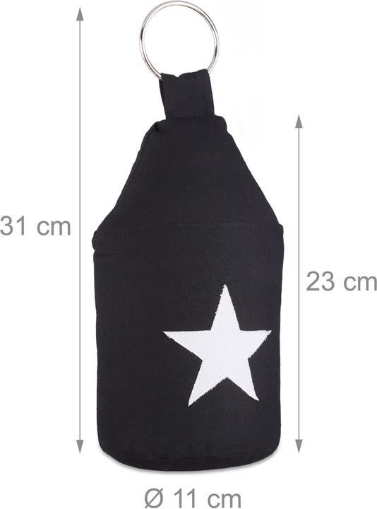 Actual product image Relaxdays Star Door Stop with Handle (1 Piece, 11 x 11 x 23 cm)