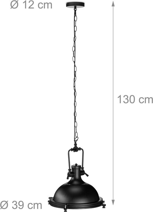 Immagine prodotto Relaxdays Lampadario industrial dal design retro (E27)