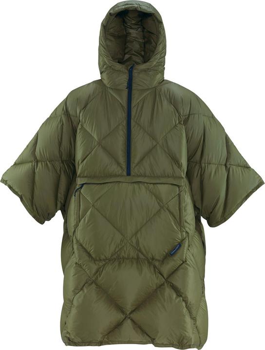 Actual product image Therm-a-Rest Honcho Poncho Down Dark Olive (212 cm)