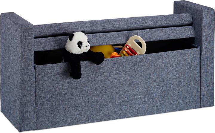 Actual product image Relaxdays Storage Bench with Backrest and Pillows (115 cm)