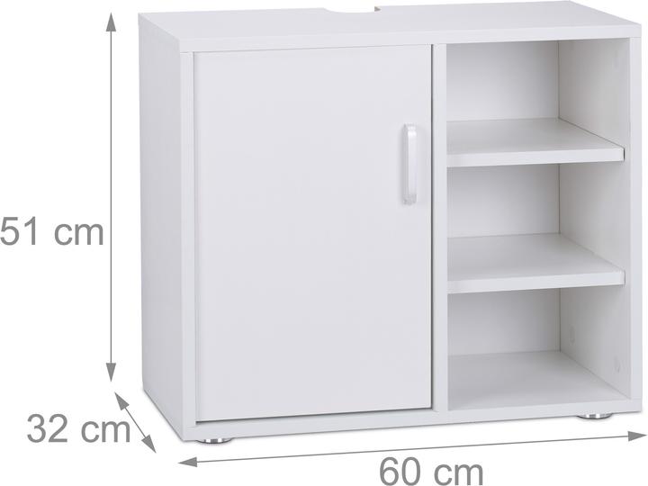 Produktbild Relaxdays Waschbeckenunterschrank (60 x 32 x 51 cm)