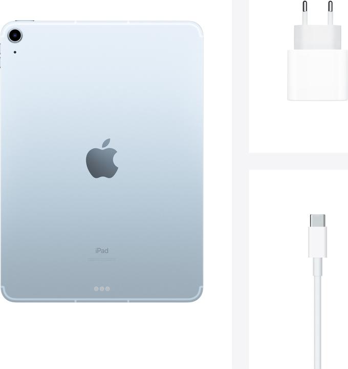 Produktbild Apple iPad Air 2020 (4. Gen) (4G, 10.90", 64 GB, Sky Blue)