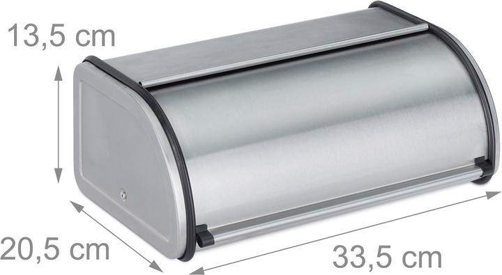Actual product image Relaxdays Bread Bin, Rolling Lid