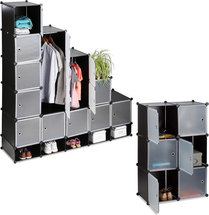 Relaxdays XXL Vestiaire modulaire (180 x 46.5 x 234 cm)