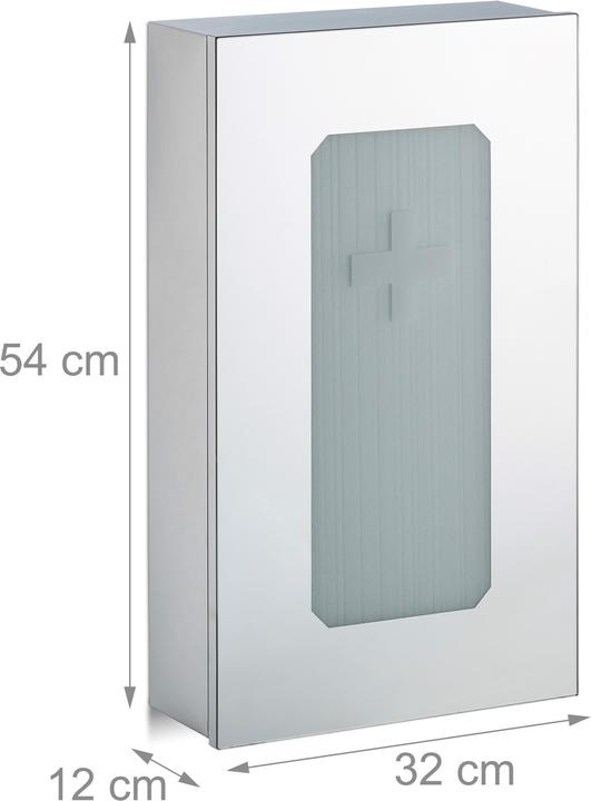 Immagine prodotto Relaxdays Armadietto porta medicinali (32 x 12 x 54 cm)