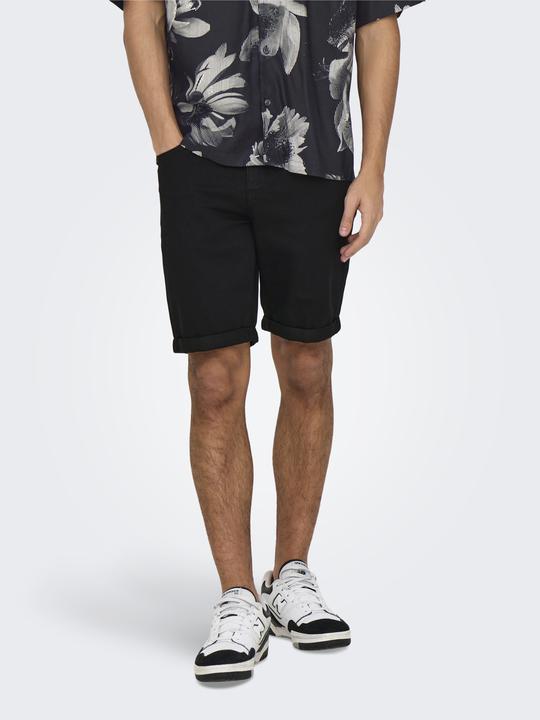 Produktbild Only & Sons Onsply Jog Blk 0280 Pim Dnm Shorts Noos (M)