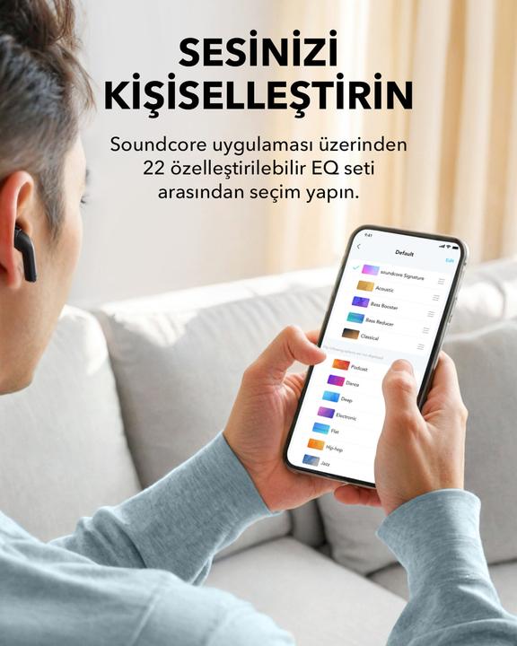 Immagine prodotto soundcore Słuchawki bezprzewodowe K20i Czarne (6 h, Senza fili)